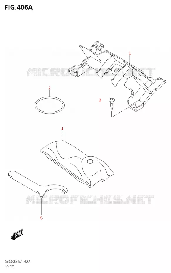 SUPPORT Suzuki MOTO 750 GSR 2016  GSR750A L6 (E21)