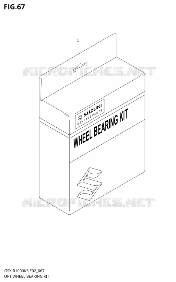 KIT ROULEMENTS DE ROUEL K3) Suzuki MOTO 1000 GSX-R 2003  GSX-R1000 K3 (E24)