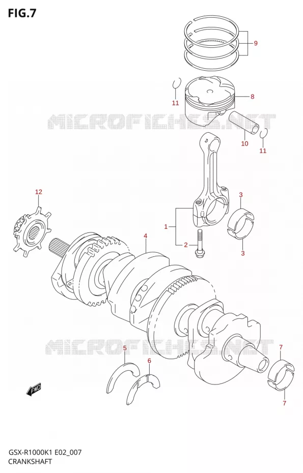 VILEBREQUIN Suzuki MOTO 1000 GSX-R 2001  GSX-R1000U1K1(E2)