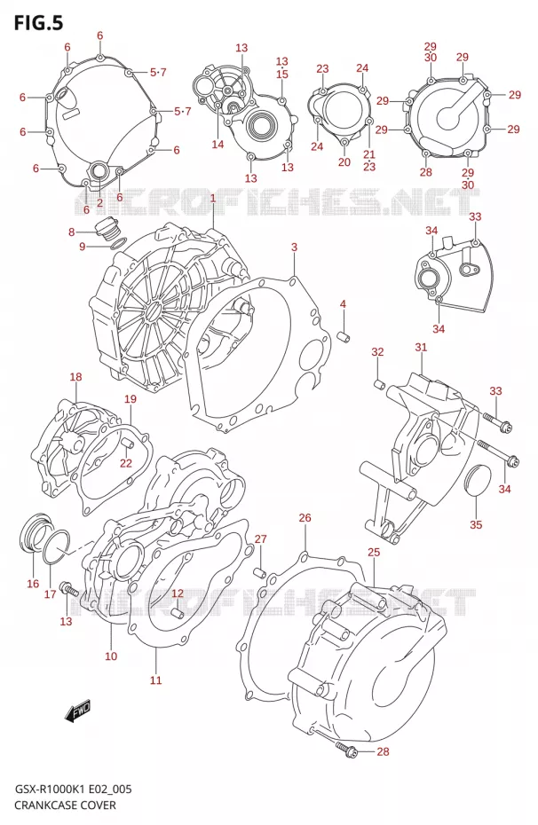 CARTER Suzuki MOTO 1000 GSX-R 2002  GSX-R1000K2(E2)