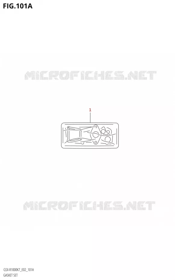 POCHETTE DE JOINTS Suzuki MOTO 1000 GSX-R 2007  GSX-R1000 K7 (E51)