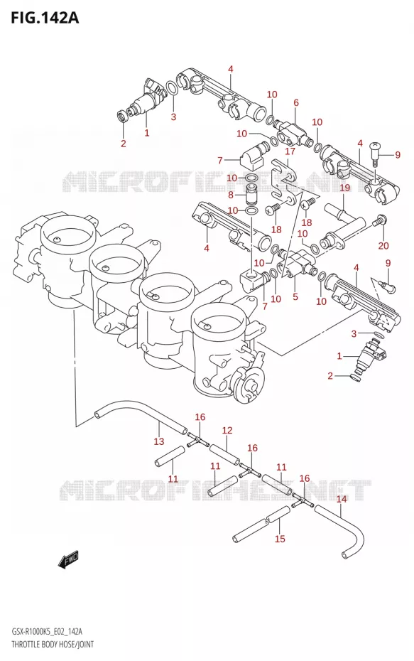 INJECTEURS Suzuki MOTO 1000 GSX-R 2006  GSX-R1000 K6 (E24)
