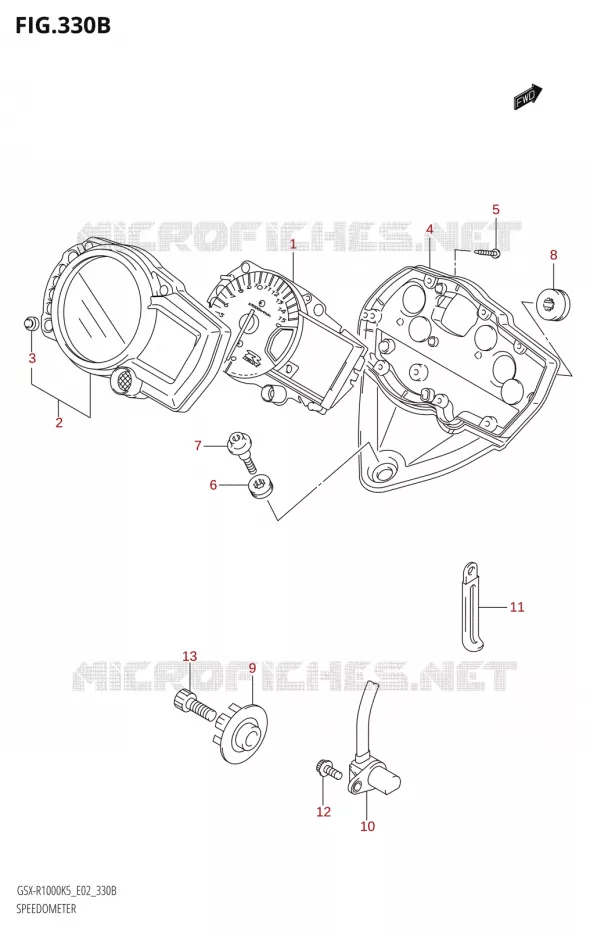 COMPTEURER (GSX-R1000U2:(K5,K6):E19) Suzuki MOTO 1000 GSX-R 2005  GSX-R1000 K5 (E37)