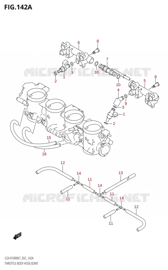 INJECTEURS Suzuki MOTO 1000 GSX-R 2008  GSX-R1000 K8 (P37)