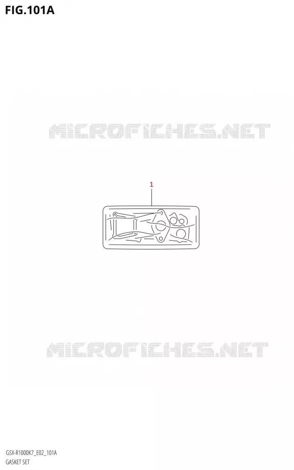 POCHETTE DE JOINTS Suzuki MOTO 1000 GSX-R 2008  GSX-R1000 K8 (E19)