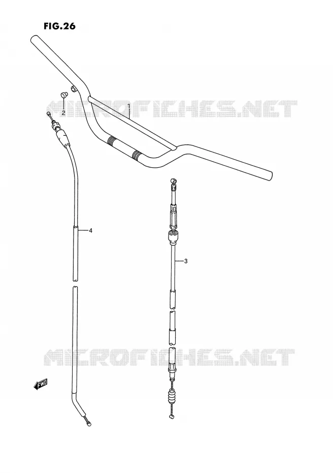 GUIDON Suzuki MOTO 125 RM 1995  RM125 S (E02,E04,E24)