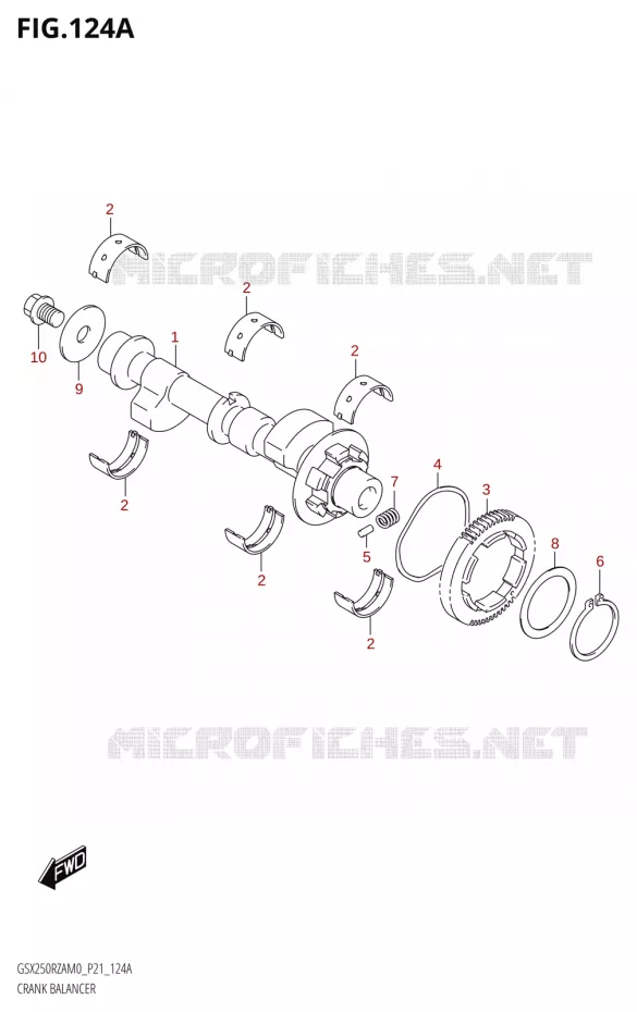BALANCIER Suzuki MOTO 250 GSX-R 2020  GSX250RZA M0 P21