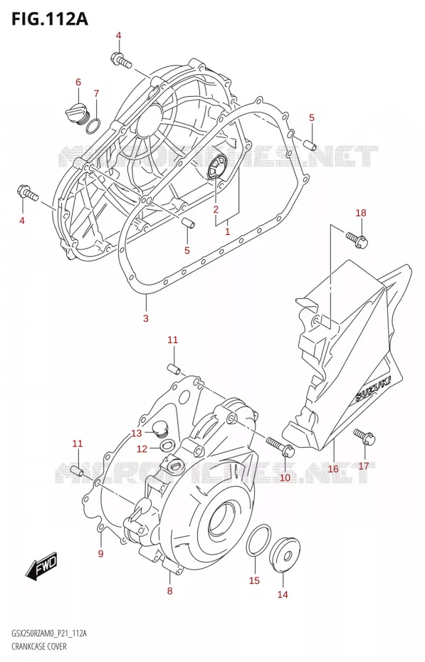 CARTER Suzuki MOTO 250 GSX-R 2020  GSX250RZA M0 P21
