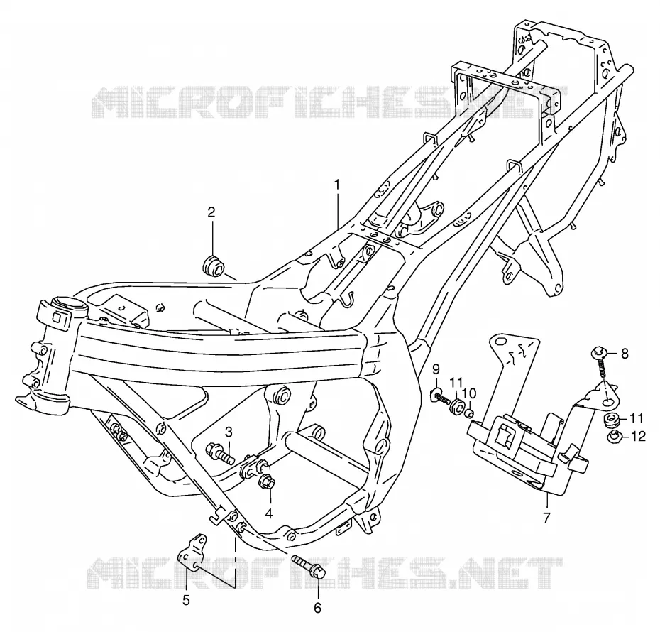 CADRE Suzuki MOTO 125 RG 1993  RG125FUP(E18)