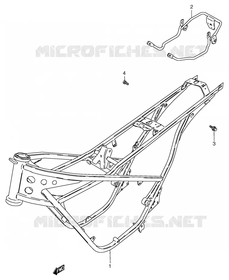CADRE Suzuki MOTO 50 RG 1994  RG50R(E6)