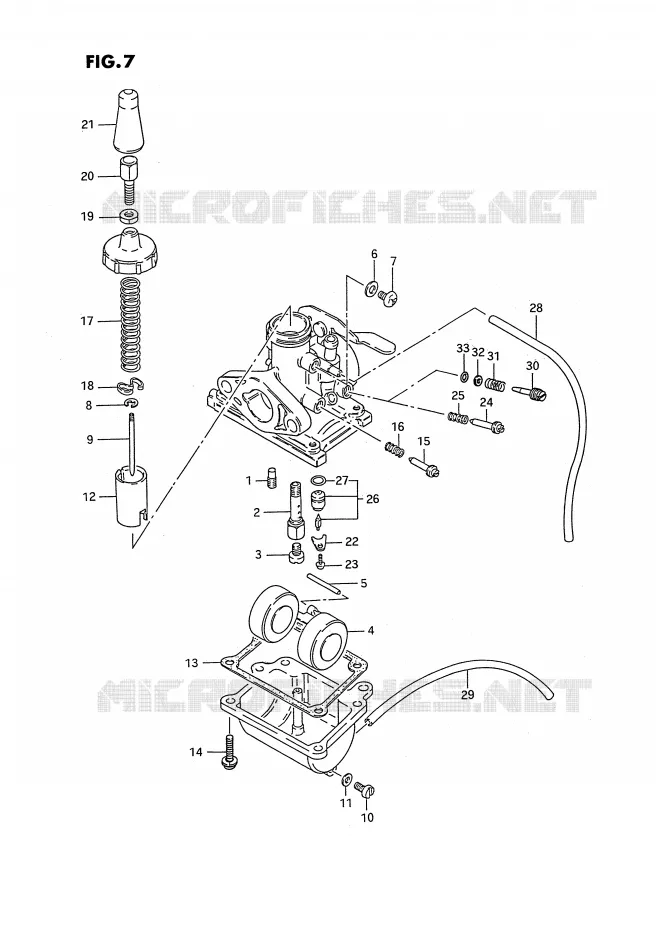 CARBURATEUR Suzuki MOTO 50 PV 1991  PV50M(E15)