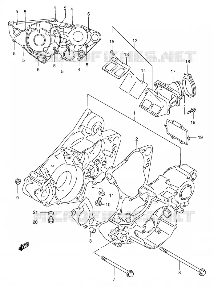 CARTER Suzuki MOTO 250 RM 2000  RM250Y(E3/E28)