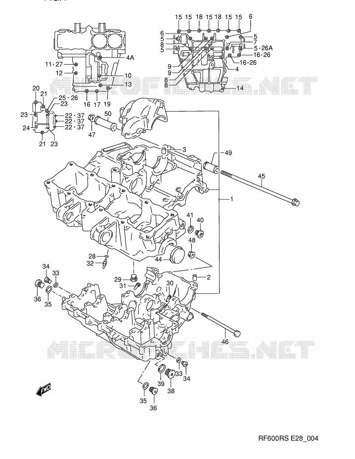 CARTER Suzuki MOTO 600 RF 1993  RF600RP(E28)
