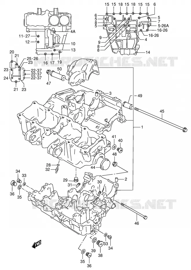 CARTER Suzuki MOTO 900 RF 1998  RF900RW(E2)