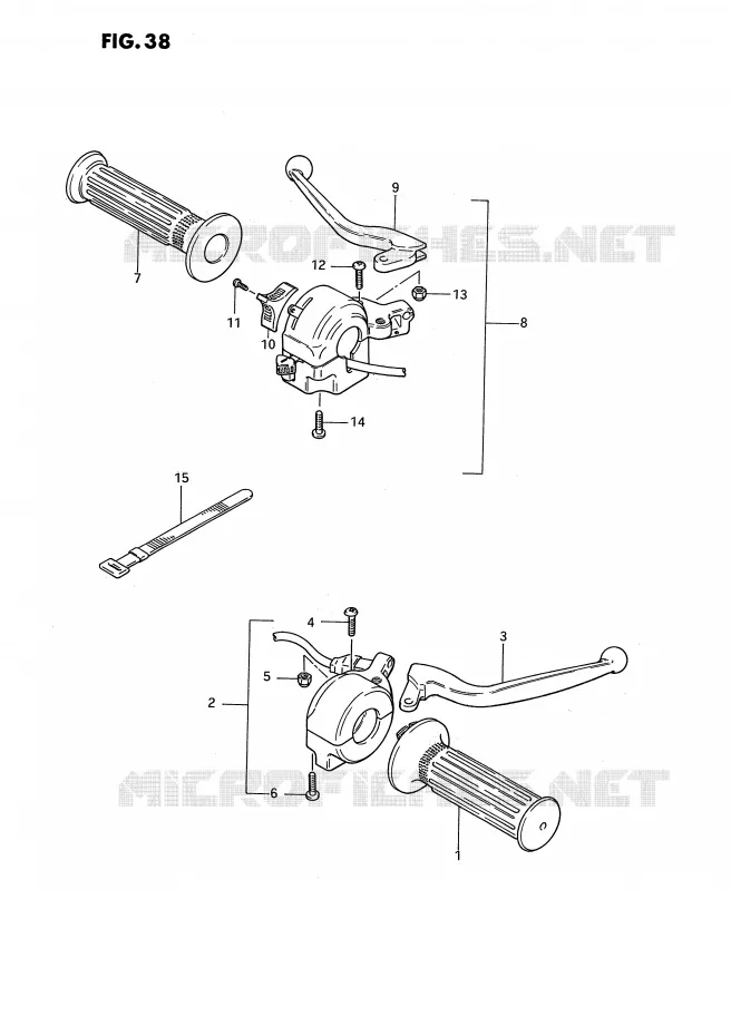 COMMODOS (E16,E43) Suzuki MOTO 50 PV 1991  PV50M(E15)