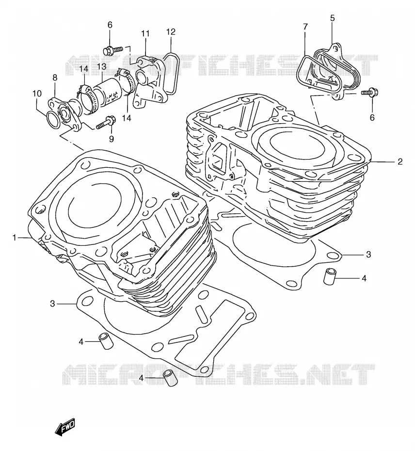 CYLINDRE Suzuki MOTO 800 MARAUDER 2000  VZ800Y(E2)