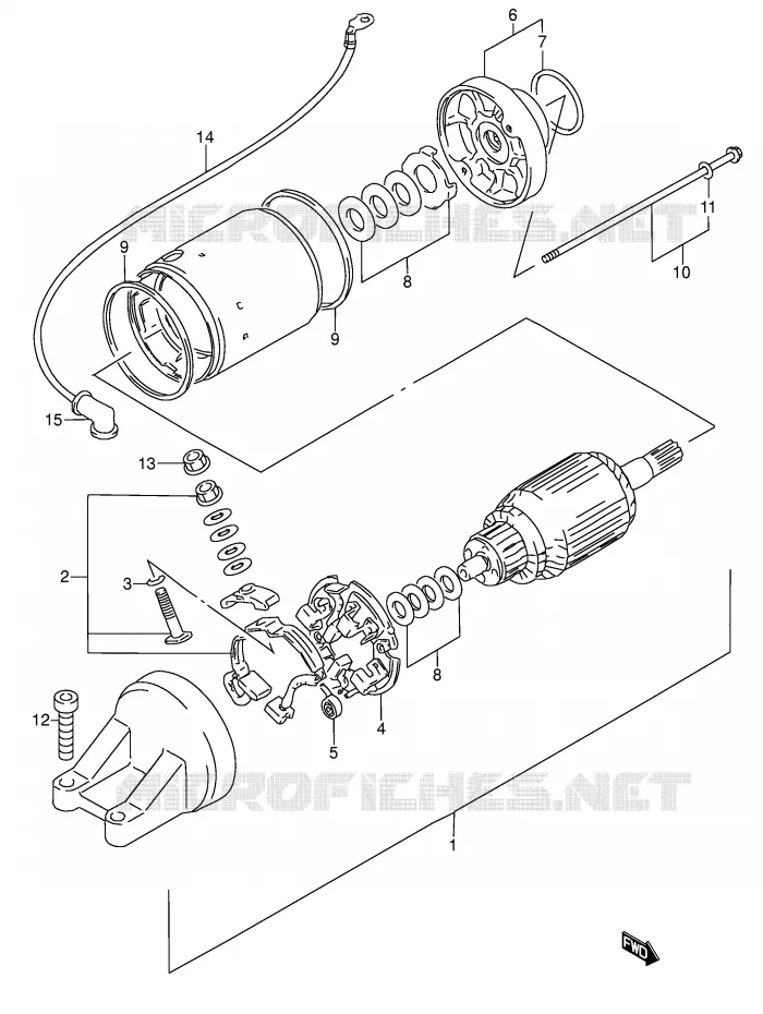 DEMARREUR Suzuki MOTO 600 RF 1994  RF600RUR(E2)