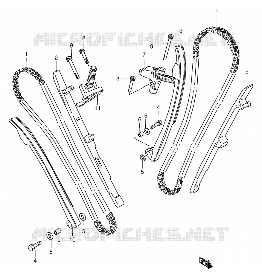 DISTRIBUTION Suzuki MOTO 800 MARAUDER 2000  VZ800Y(E2)