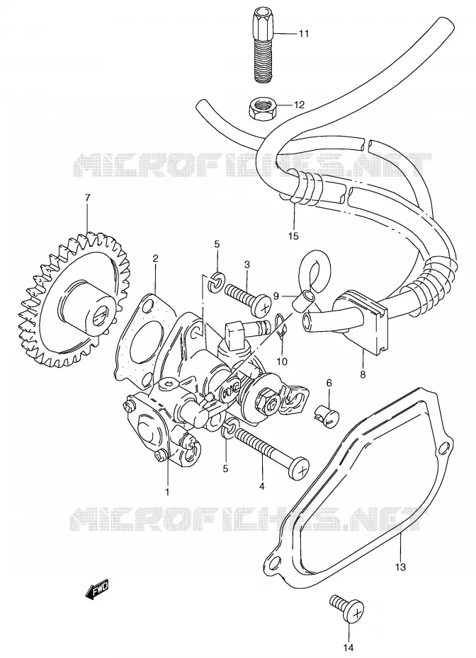 POMPE A HUILE Suzuki MOTO 80 RG 1991  RG80M(E4)
