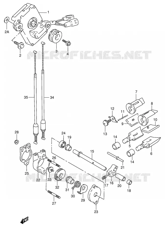 VALVE D'ECHAPPEMENT (MODELE N/P) Suzuki MOTO 125 RG 1992  RG125FUN(E18)
