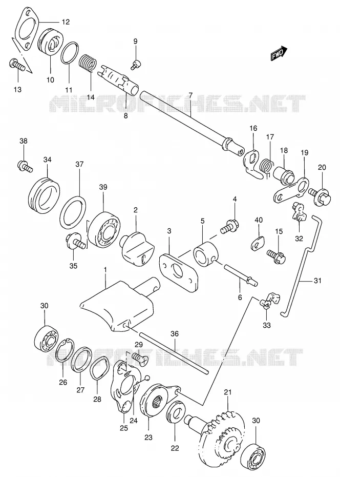 VALVE D'ECHAPPEMENT (MODELE T) Suzuki MOTO 250 RM 2000  RM250Y(E3/E28)