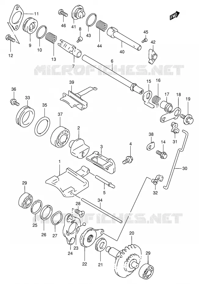 VALVE D'ECHAPPEMENT (MODELE V) Suzuki MOTO 250 RM 1998  RM250W(E3/E28)