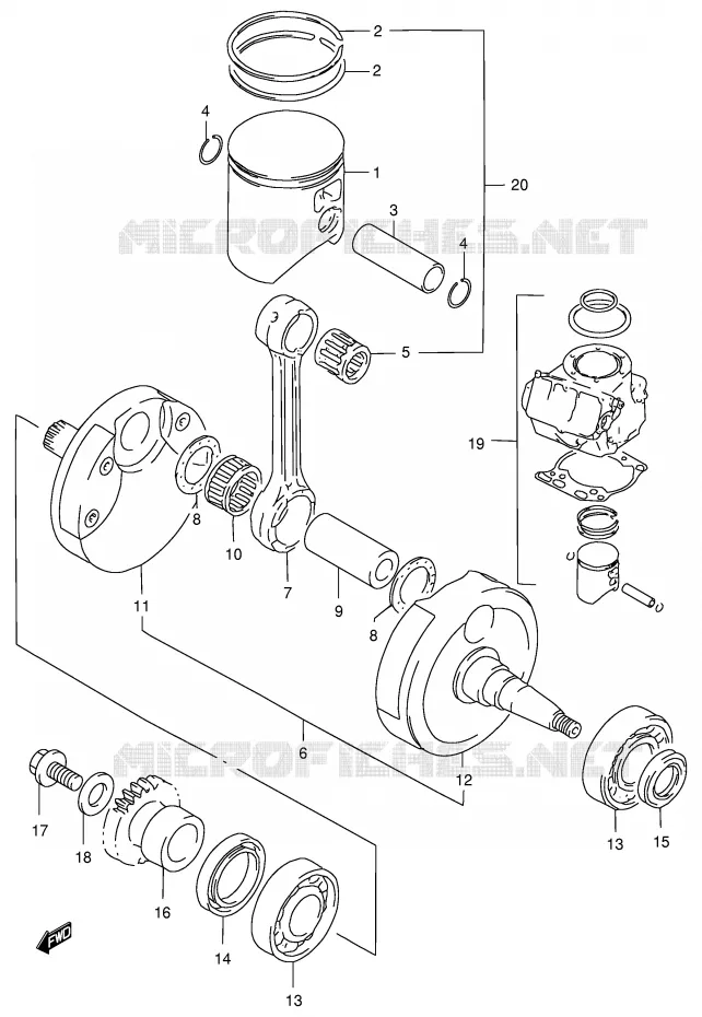 VILEBREQUIN Suzuki MOTO 250 RM 1997  RM250V(E3/E28)