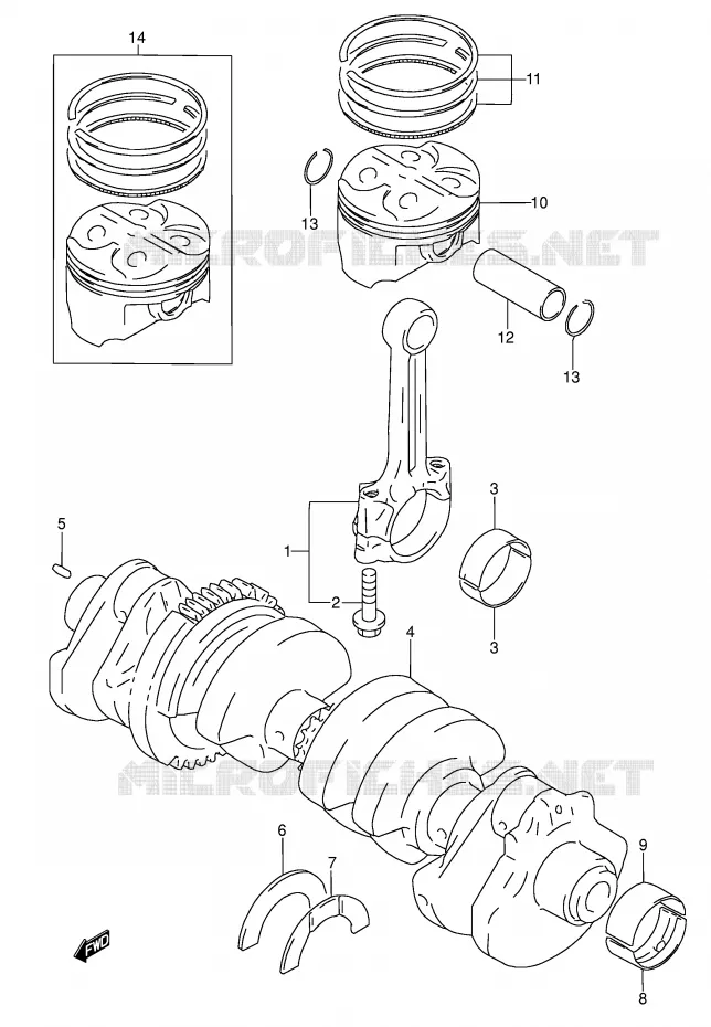 VILEBREQUIN Suzuki MOTO 600 RF 1993  RF600RUP(E2)