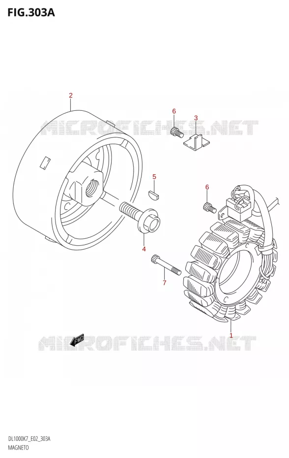 ALLUMAGE ROTOR - STATOR Suzuki MOTO 1000 V-STROM 2007  DL1000 K7 (E02,E19,E24,E37)