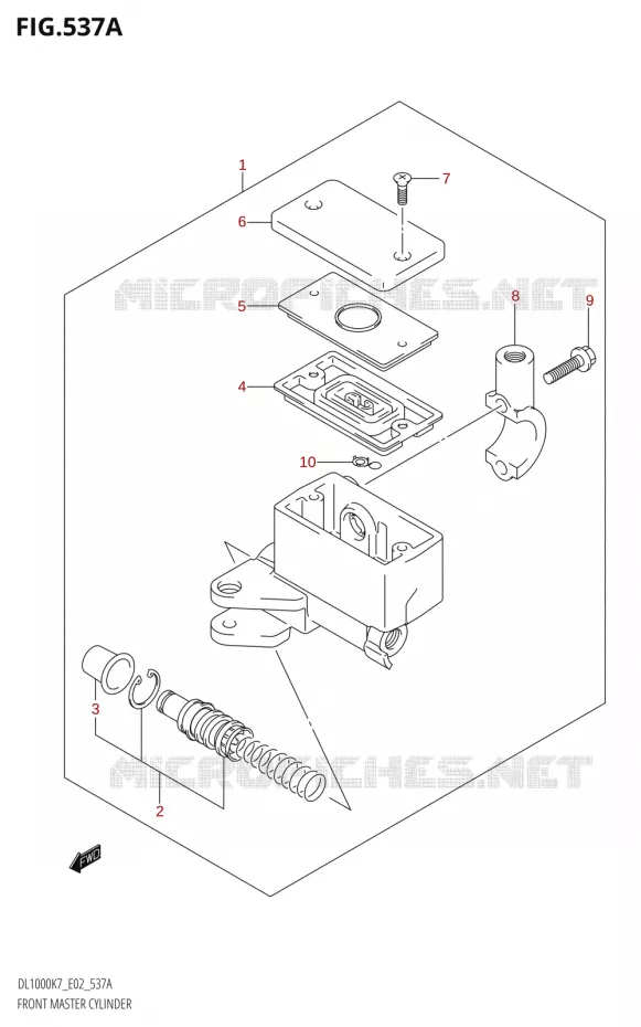 MAITRE CYLINDRE AVANT Suzuki MOTO 1000 V-STROM 2007  DL1000 K7 (E02,E19,E24,E37)