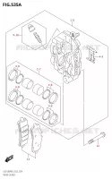 ETRIER DE FREIN AVANT pour Suzuki HAYABUSA 1300 2013