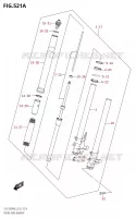 FOURCHERK DAMPER (GSX1300RA:L3:E02) pour Suzuki HAYABUSA 1300 2013