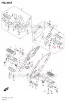 REPOSE PIEDS pour Suzuki HAYABUSA 1300 2013