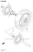 ROUE AVANT (GSX1300RAUF:L3:E19) pour Suzuki HAYABUSA 1300 2013