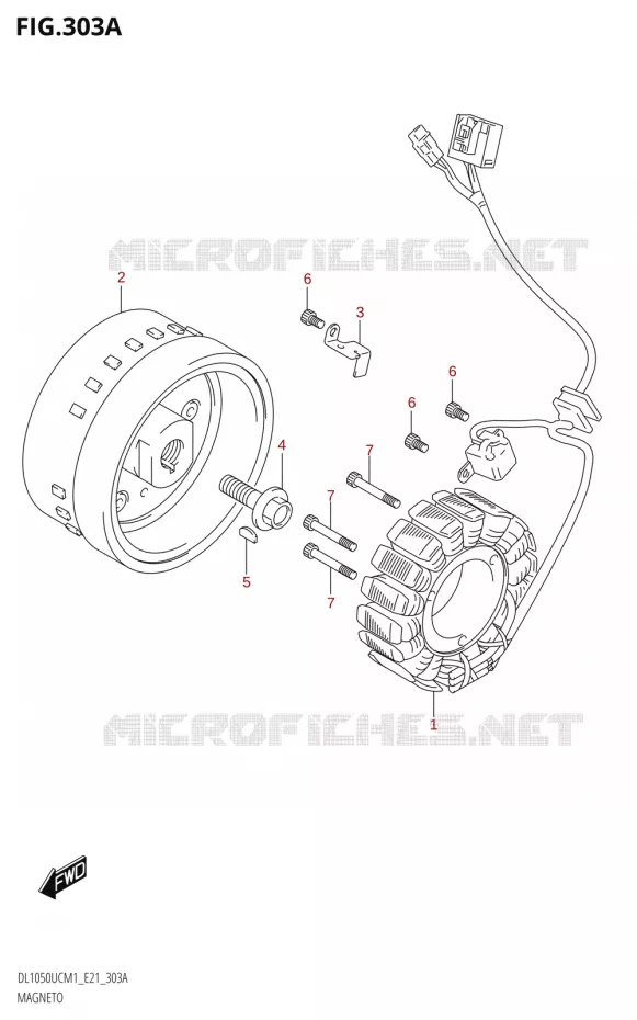 ALLUMAGE ROTOR - STATOR Suzuki MOTO 1050 V-STROM 2021  DL1050UC  M1