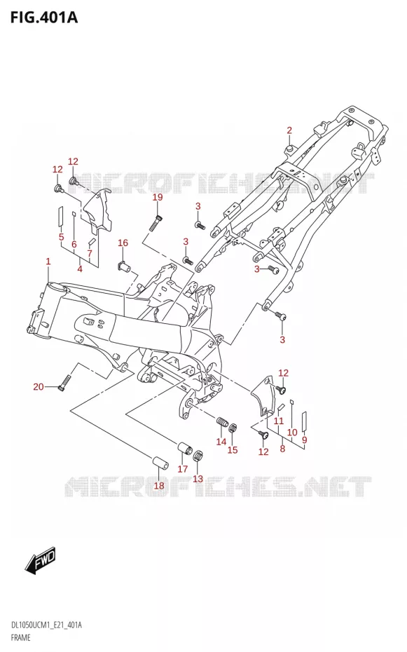 CADRE Suzuki MOTO 1050 V-STROM 2021  DL1050UC  M1
