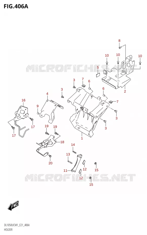 SUPPORT Suzuki MOTO 1050 V-STROM 2021  DL1050UC  M1