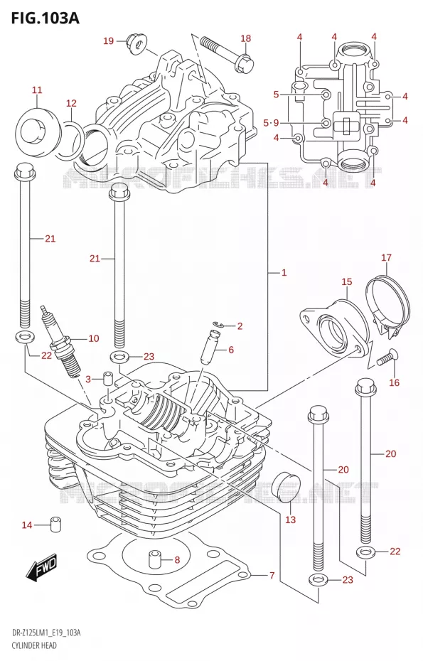 CULASSE Suzuki MOTO 125 DR-Z 2021  DR-Z125L M1