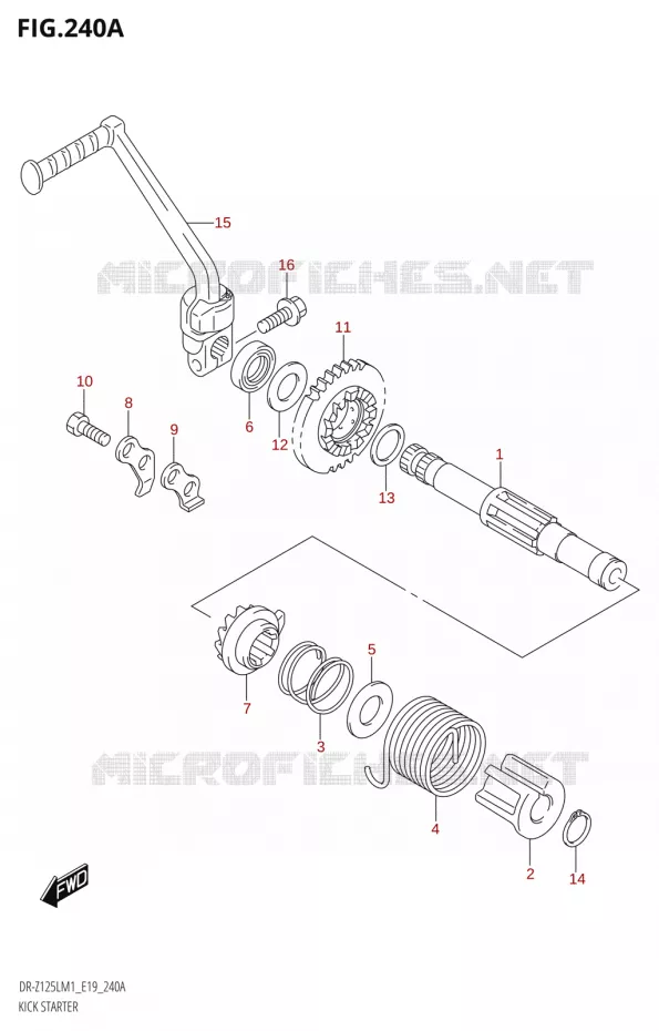 KICK Suzuki MOTO 125 DR-Z 2021  DR-Z125L M1