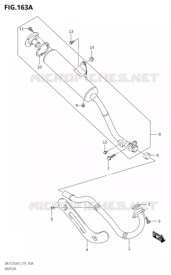 SILENCIEUX Suzuki MOTO 125 DR-Z 2021  DR-Z125L M1