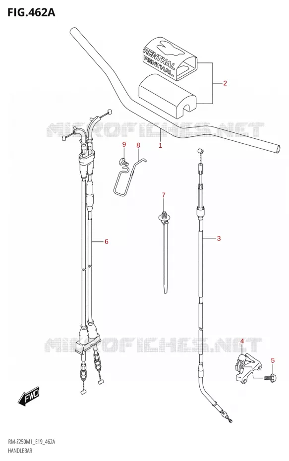 GUIDON Suzuki MOTO 450 RM-Z 2021  RM-Z450 M1 (E19)