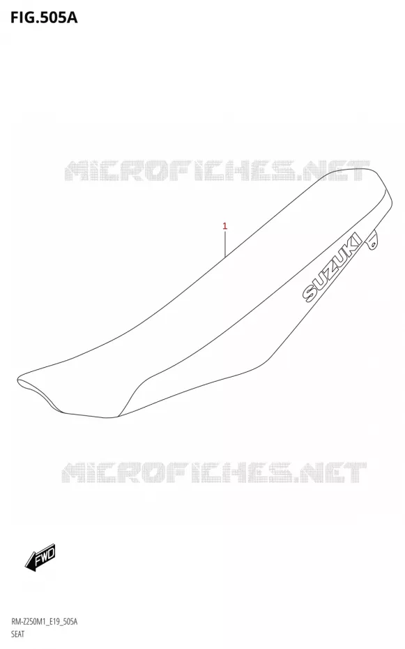 SELLE Suzuki MOTO 450 RM-Z 2021  RM-Z450 M1 (E19)