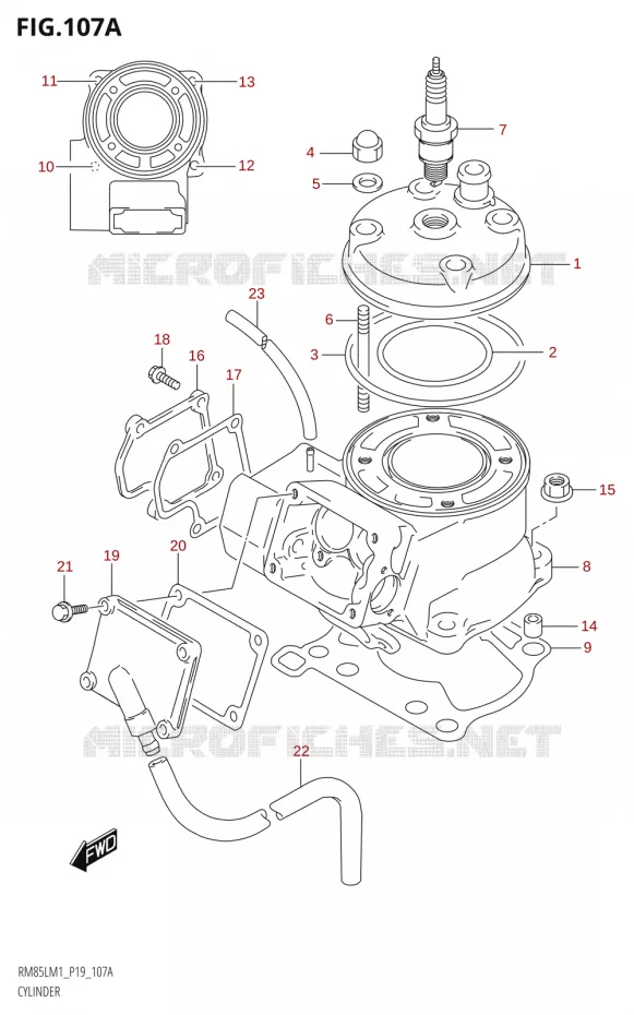 CYLINDRE Suzuki MOTO 85 RM 2021  RM85L M1 (E19)
