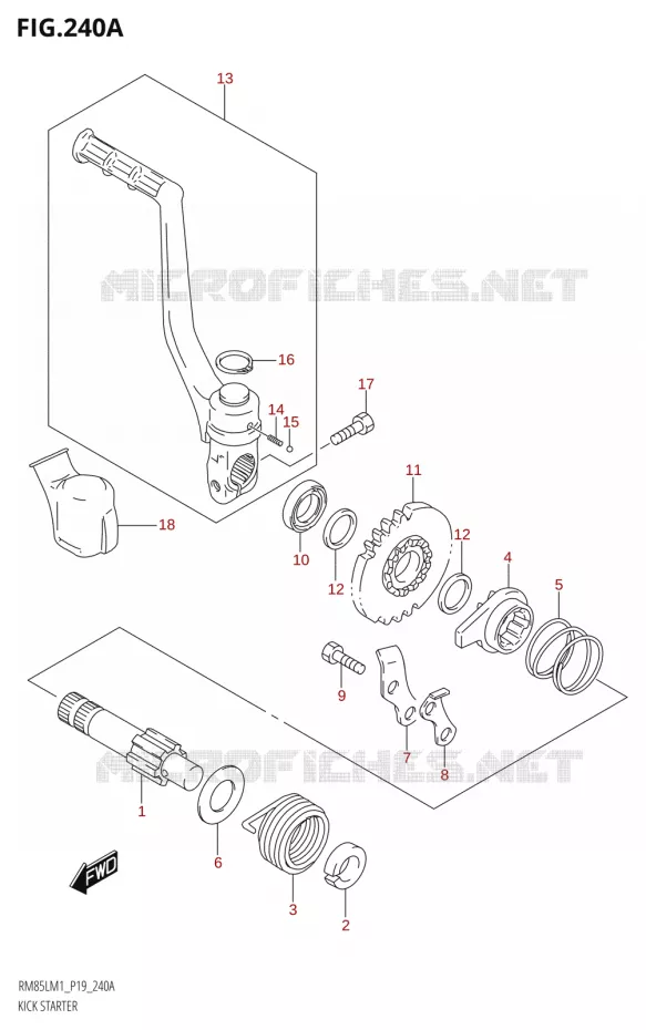 KICK Suzuki MOTO 85 RM 2021  RM85L M1 (E19)