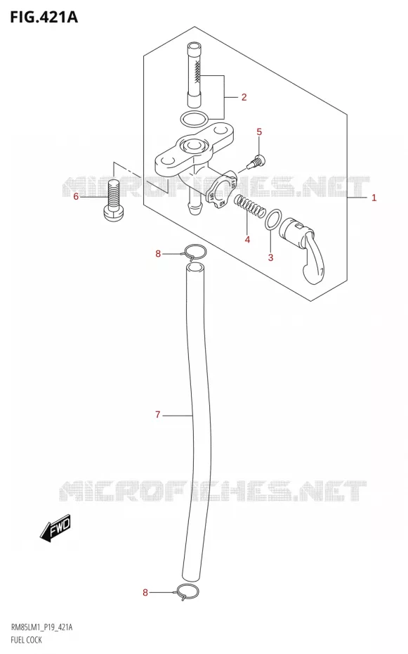 ROBINET D'ESSENCE Suzuki MOTO 85 RM 2021  RM85L M1 (E19)