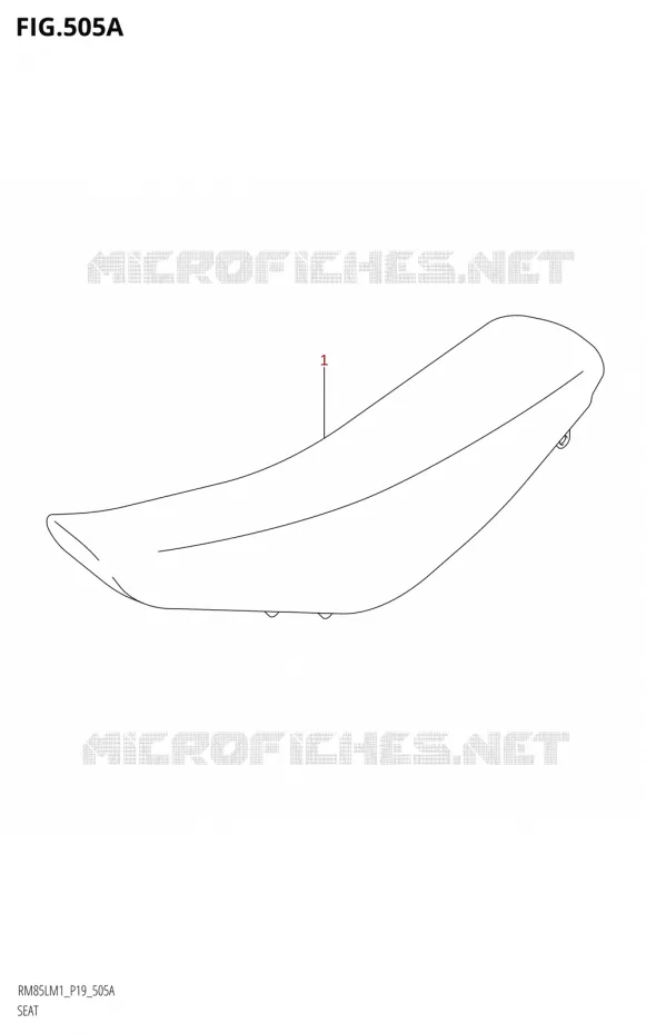 SELLE Suzuki MOTO 85 RM 2021  RM85L M1 (E19)