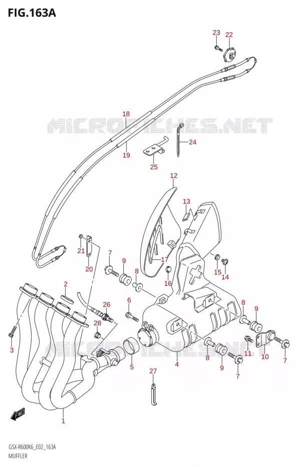 SILENCIEUX Suzuki MOTO 600 GSX-R 2006  GSX-R600 K6 (E02,E19)
