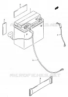BATTERIE pour Suzuki MARAUDER 125 1998