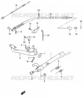 BEQUILLE   PEDALE DE FREIN ARRIERE pour Suzuki MARAUDER 125 1998