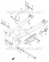 BRAS OSCILLANT ARRIERE pour Suzuki MARAUDER 125 1998